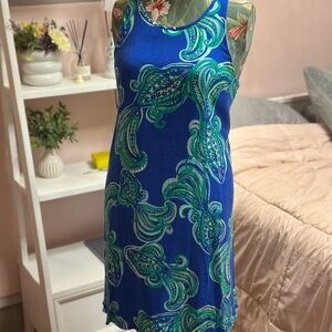 Lilly Pulitzer Wright Trapeze Swing Dress "She Got Sole" GUC Size S